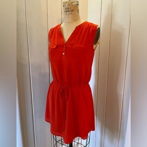 Naked Zebra orange sleeveless dress